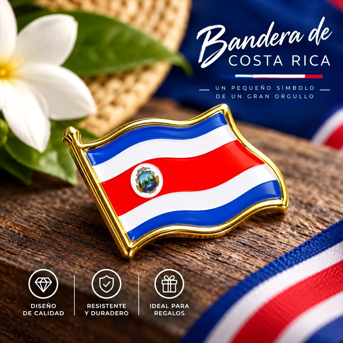 Pin bandera CR